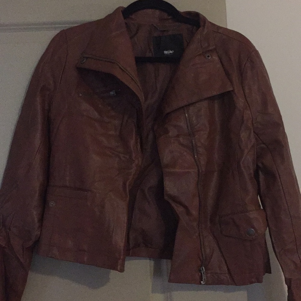 Faux leather jacket